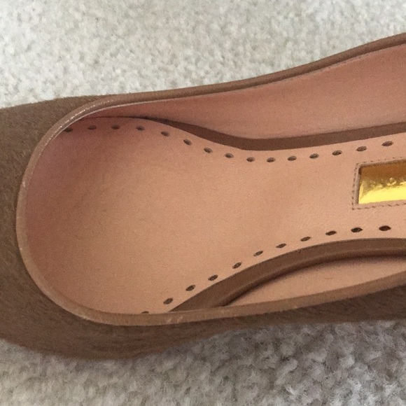 Stunning Rupert Sanderson Italian Camel Pierre Mid-Heel Pumps